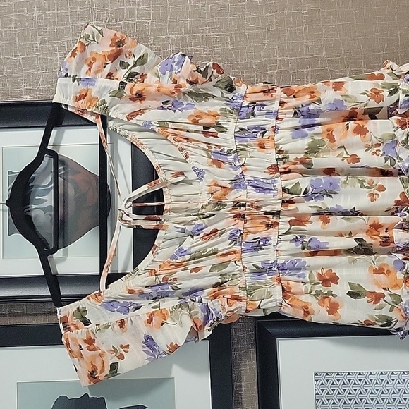 En Saison Sibyl Floral Gauze Midi Dress - Picture 9 of 13